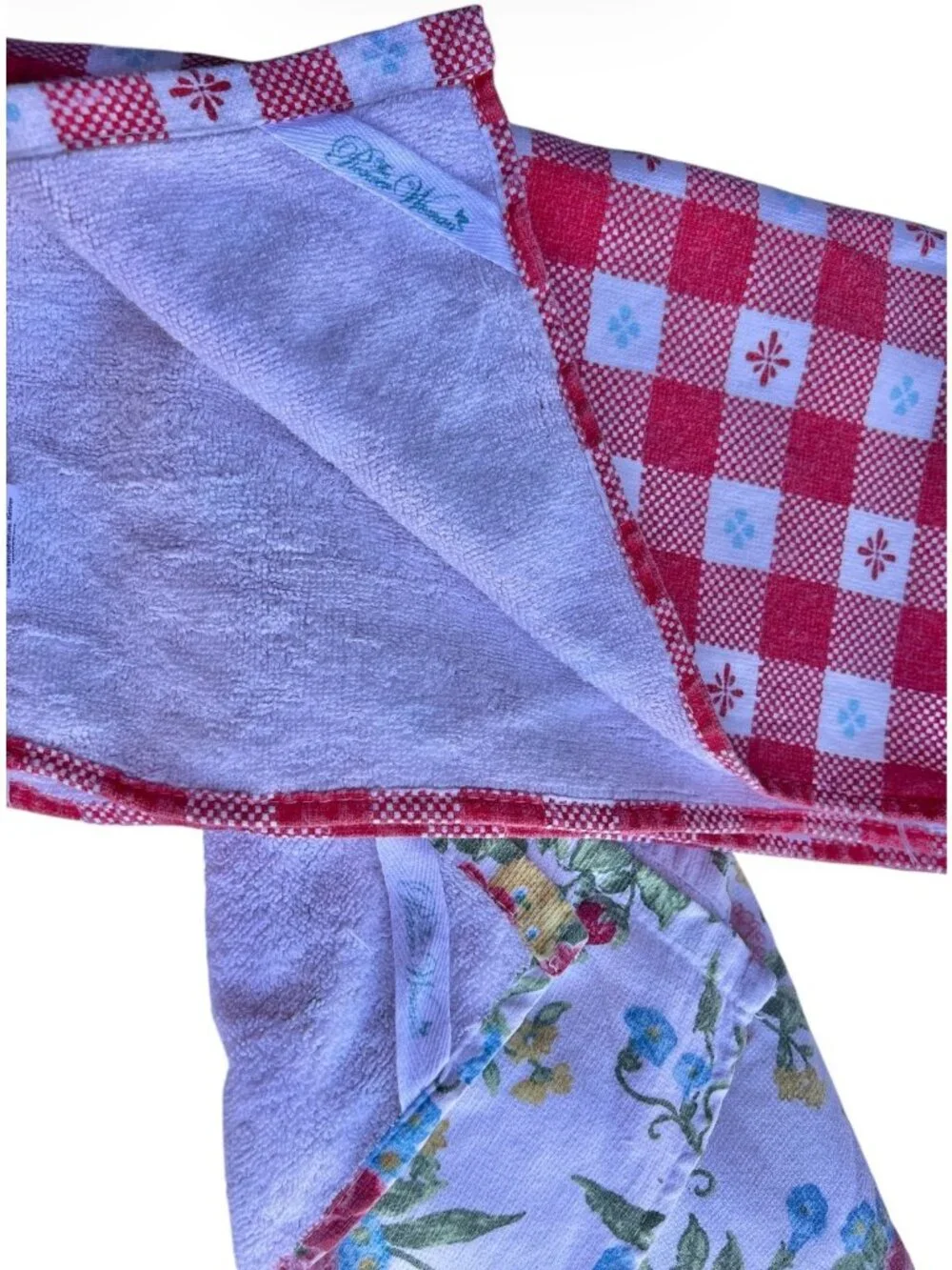 The Pioneer Woman Kitchen Towels Floral & Checkered Red White Blue 26